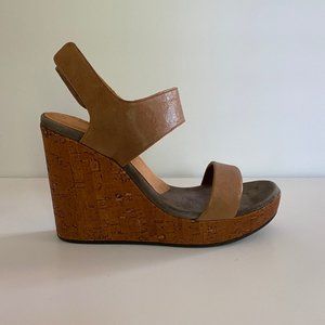 NIB Chie Mihara Shoes Didac Band Wedge Sandals 9.5